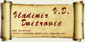 Vladimir Dmitrović vizit kartica